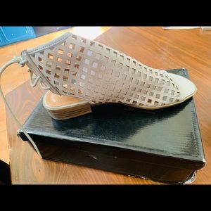 New silver/grey Lace up sandal